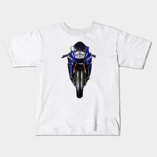 YZF R6 Bike Front View Illustration Kids T-Shirt